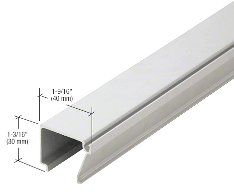 1M45311 - 8ft Length - 1" Clear Glass Stop