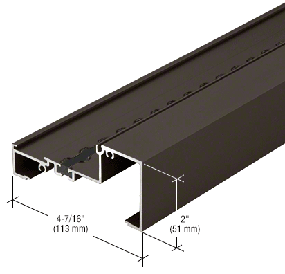 1T43322 - 8ft Length - 1" Bronze Horizontal/Sill