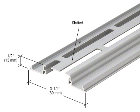 1X20011 - 8ft Length - 1" Clear Shallow Pocket Insert