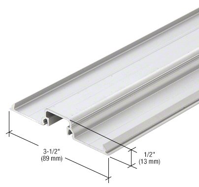 RS20011 - 8ft Length - 1/4" Clear Shallow Pocket Insert